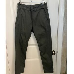Bevy Flog Shely Green Herringbone Jogger Pants 30 High Waisted versatile comfort